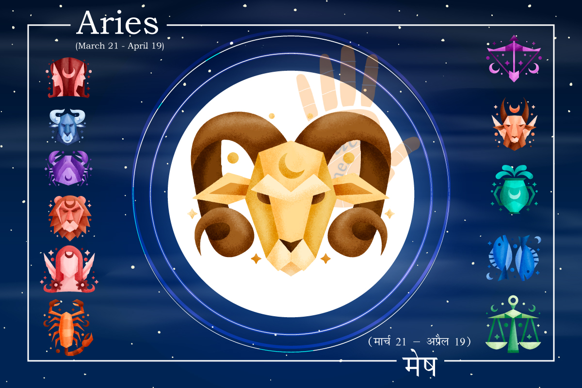 Aries Zodiac Sun Sign Mesh Rashi