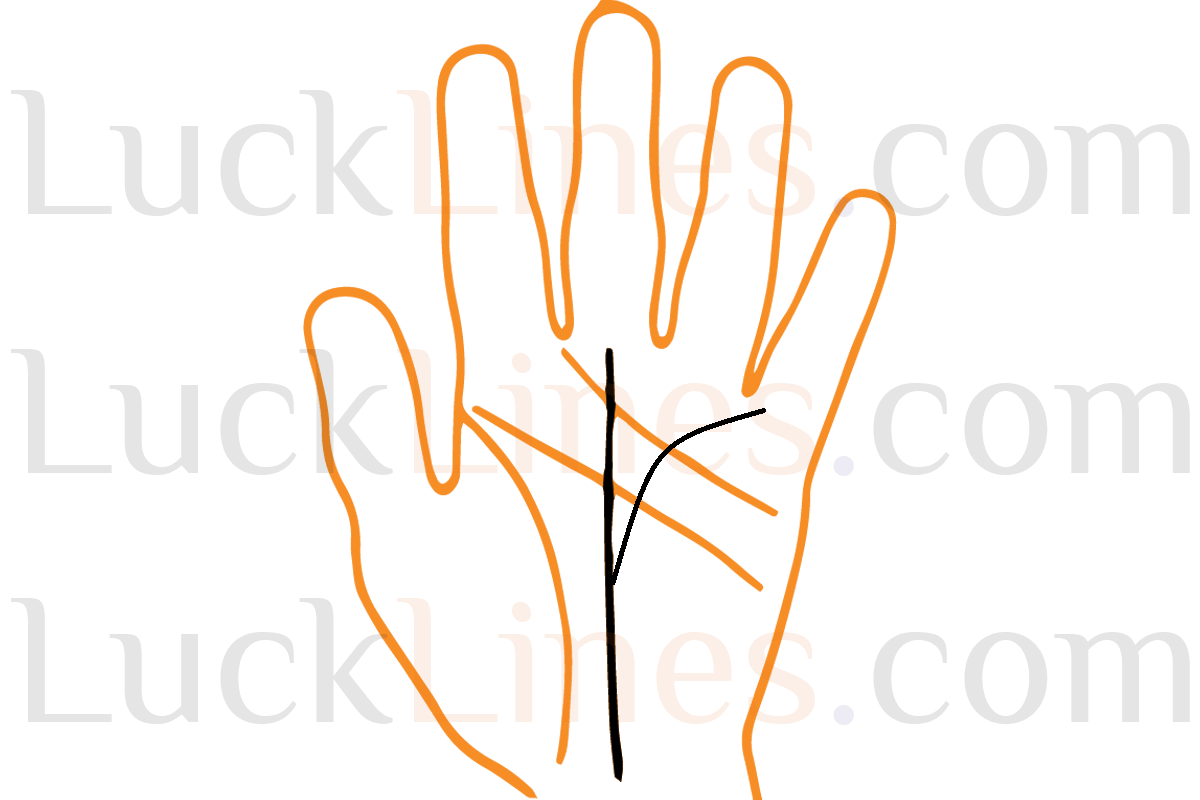 भाग्य रेखा से बुध पर्वत की ओर जाती शाखा और विज्ञान व वाणिज्य में सफलता